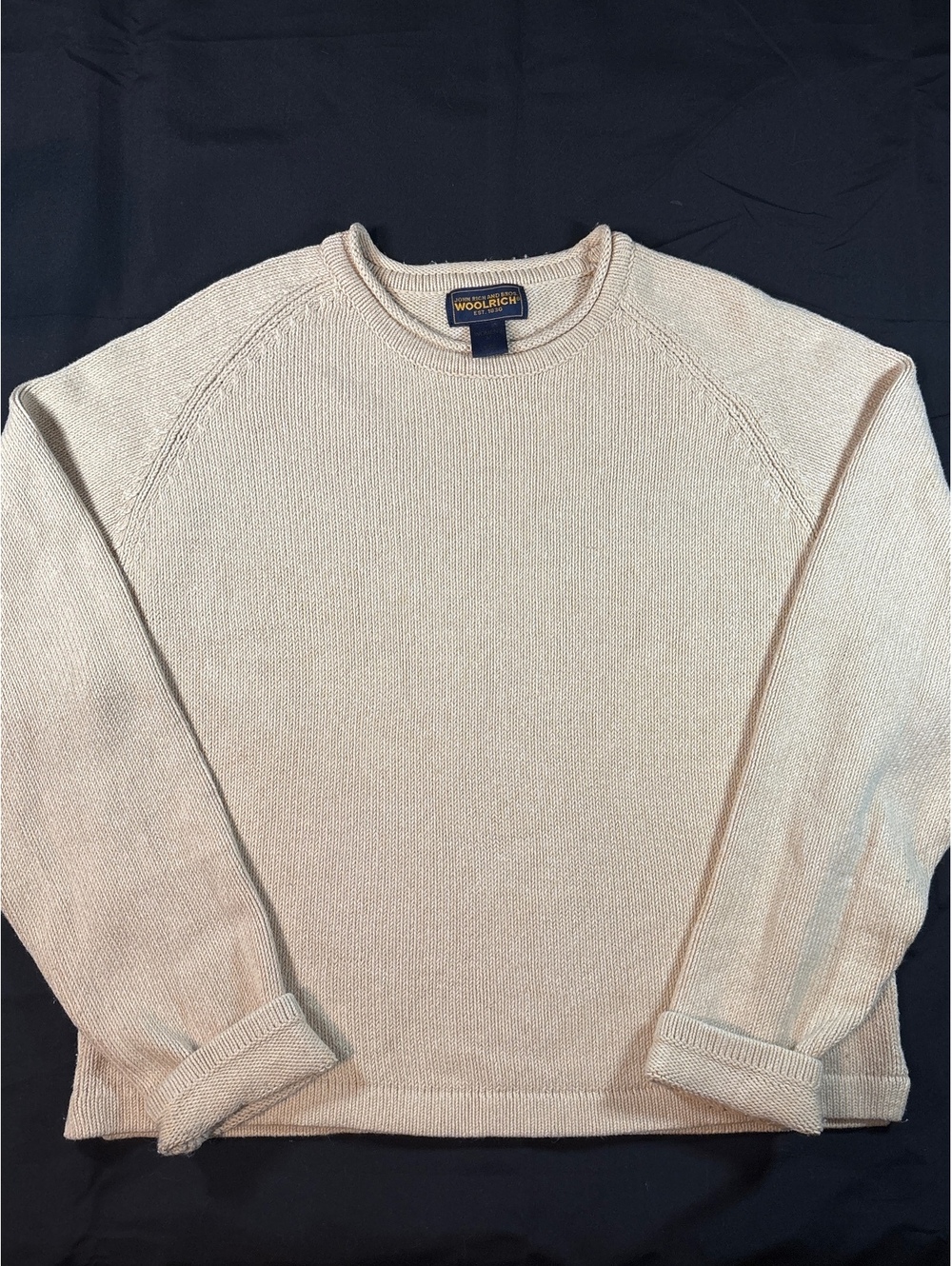 Woolrich John Rich & Bros Cotton Knit Sweater Beige M